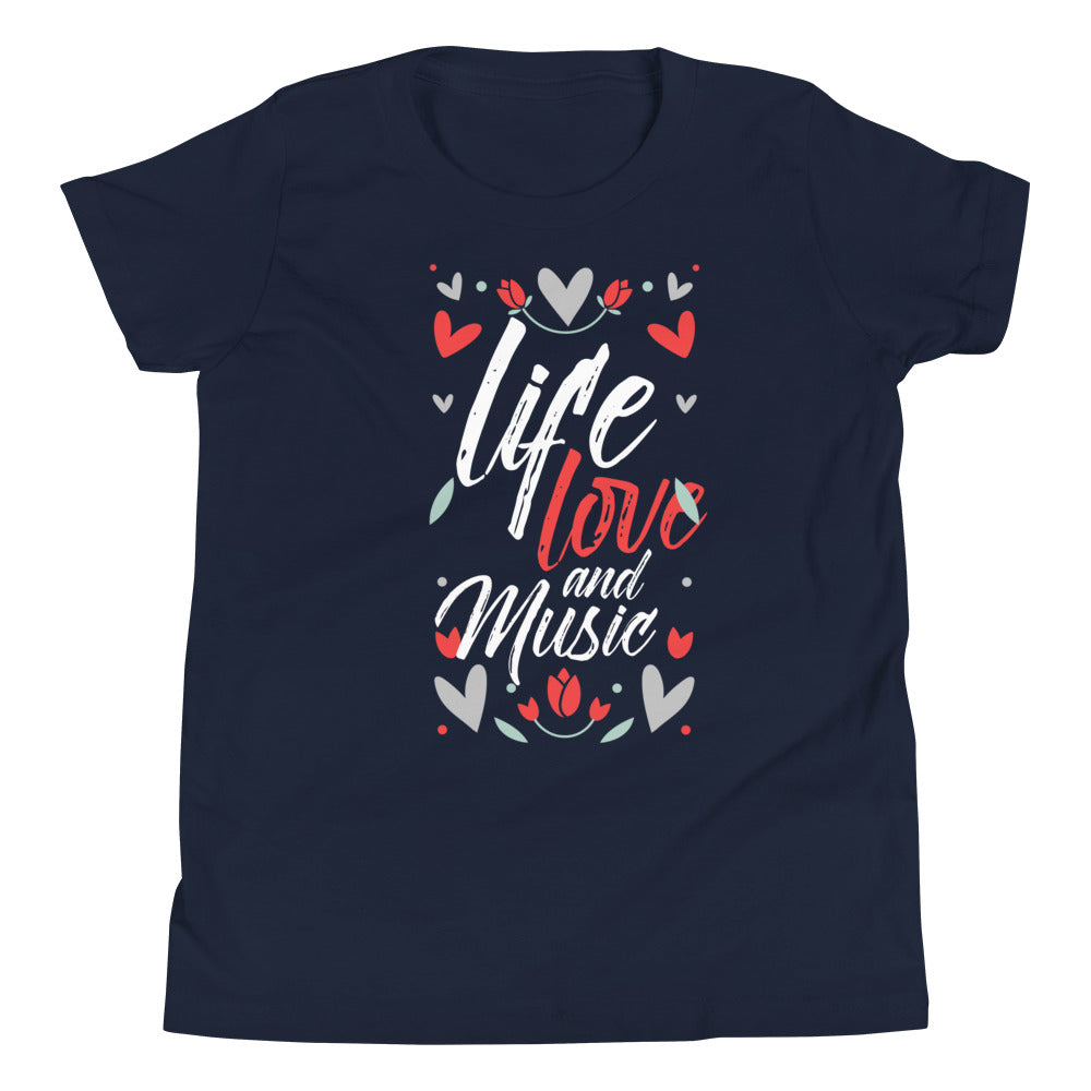 Life Love and Music Girl's T-Shirt