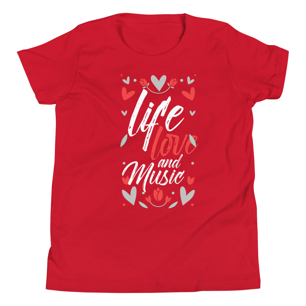 Life Love and Music Girl's T-Shirt