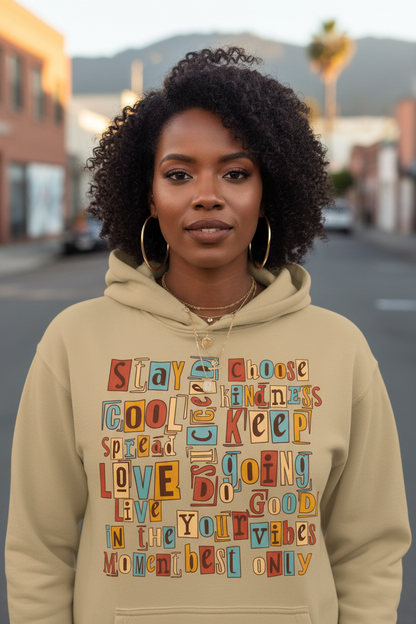 Good Vibes Only: Kind Words - Oversized Hoodie
