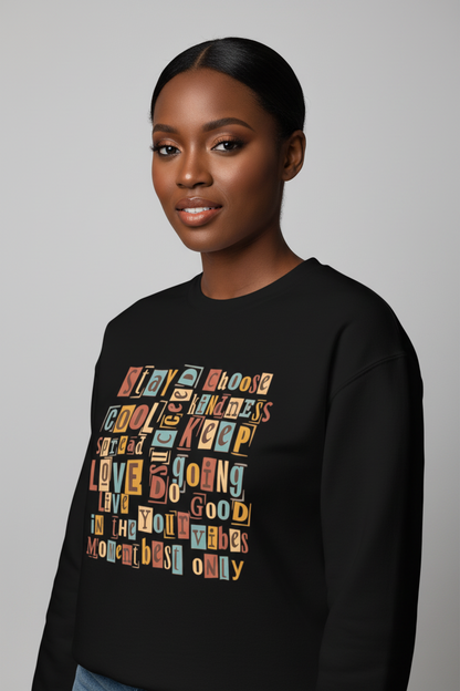 Good Vibes Only: Kind Words - Oversized Heavyweight Sweatshirt