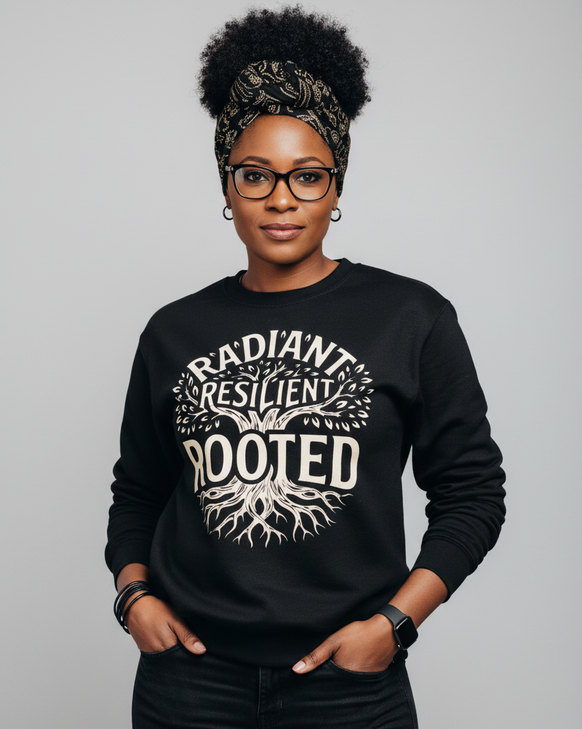 RADIANT RESILIENT ROOTED - Oversized heavyweight sweatshirt