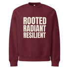 ROOTED RADIANT RESILIENT - Oversized heavyweight sweatshirt