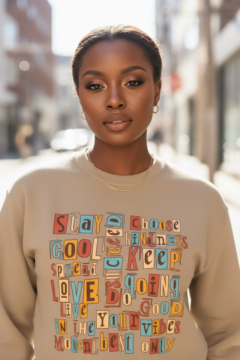 Good Vibes Only: A Kind Words - Premium Sweatshirt