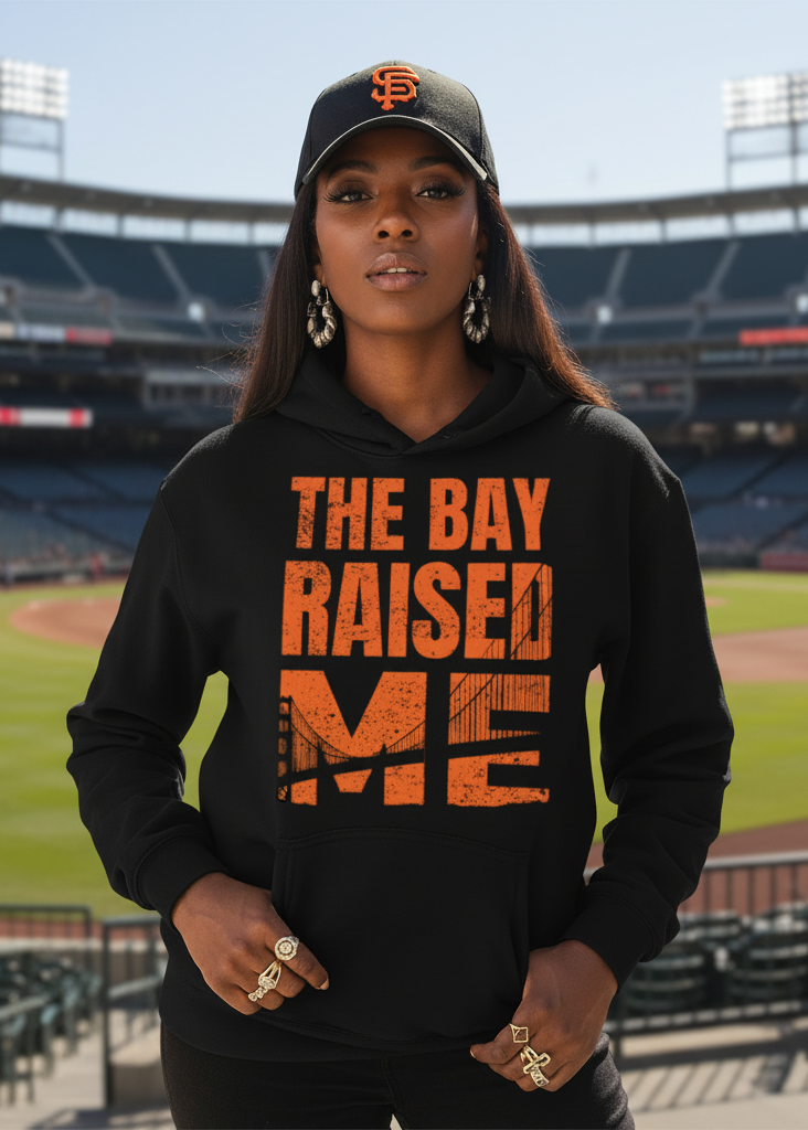 The Bay Raised Me (Orange) - Relax Fit Hoodie