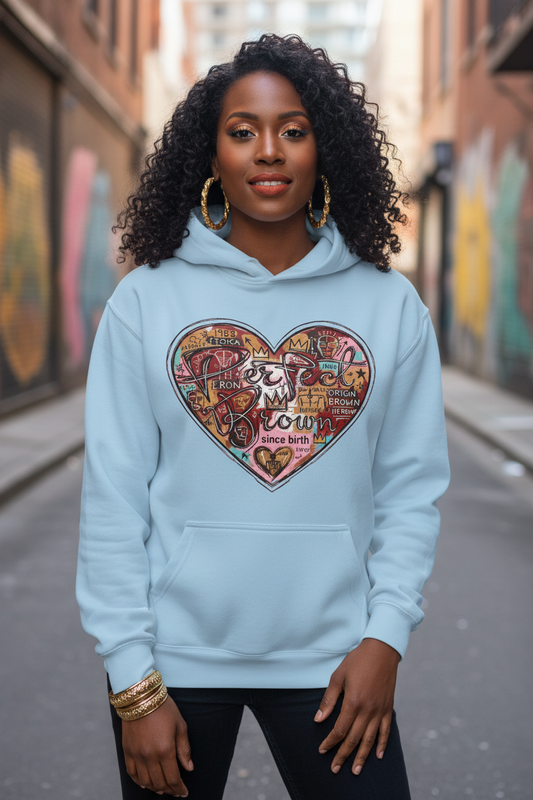 J.M.B #3 Heart Logo - Relaxed Fit Hoodie