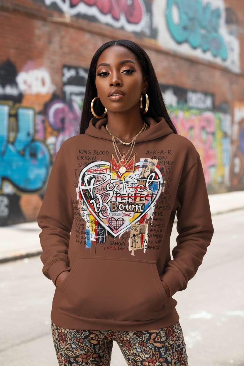 J.M.B #2 Heart Logo - Relaxed Fit Hoodie