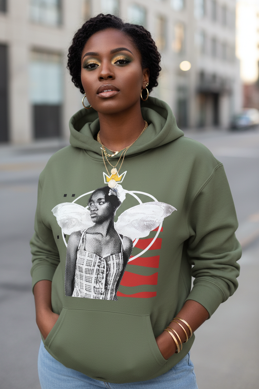 She Wears the Crown - Relax Fit Hoodie