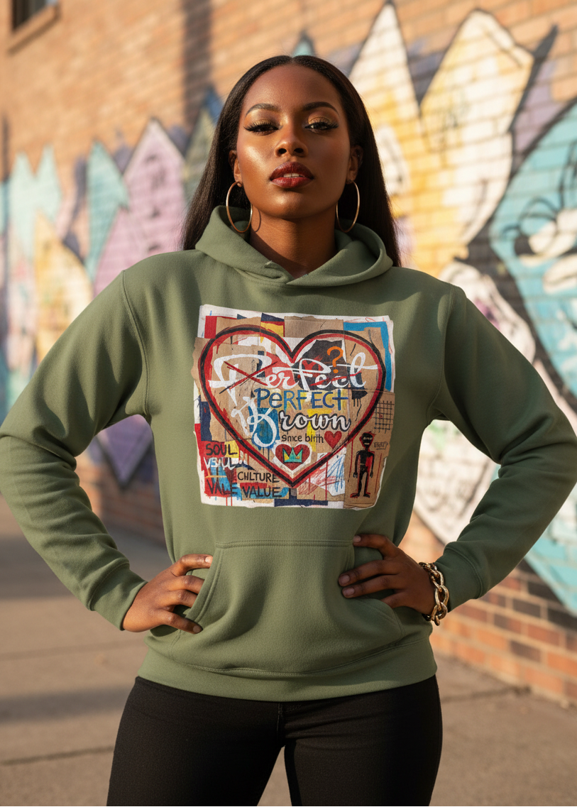 J.M.B #4 Heart Logo - Relaxed Fit Hoodie