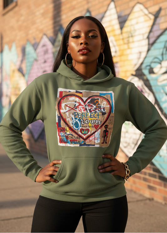 J.M.B #4 Heart Logo - Relaxed Fit Hoodie