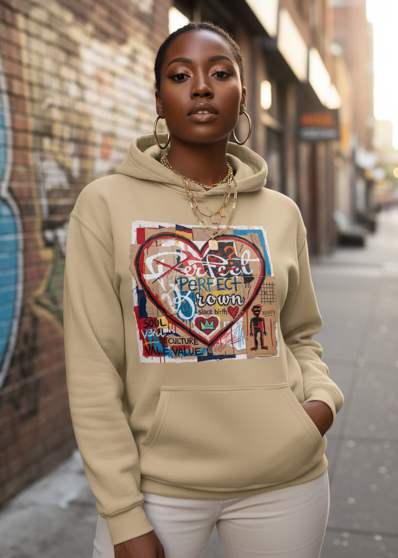 J.M.B #4 Heart Logo - Relaxed Fit Hoodie