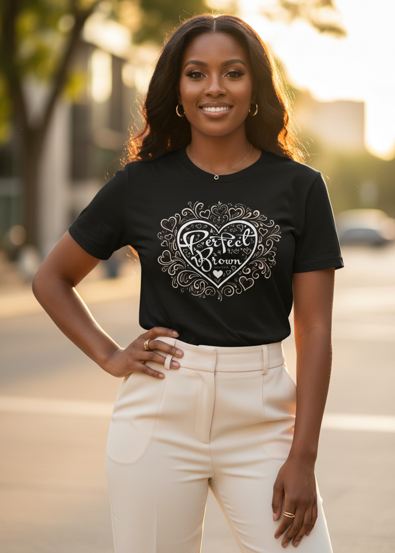 Perfect Brown in Bloom - Logo Graphic T-Shirt