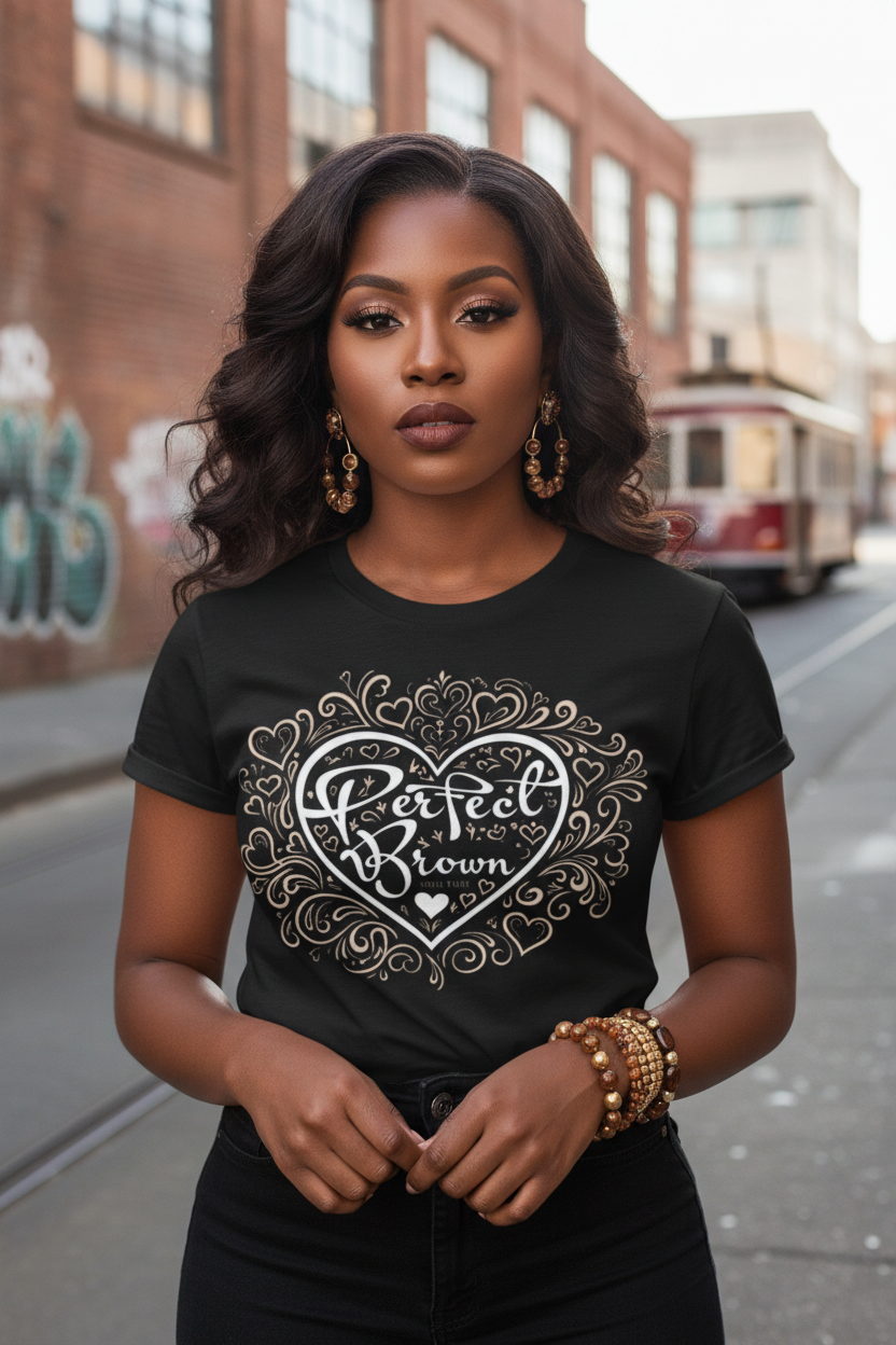 Perfect Brown in Bloom - Logo Graphic T-Shirt