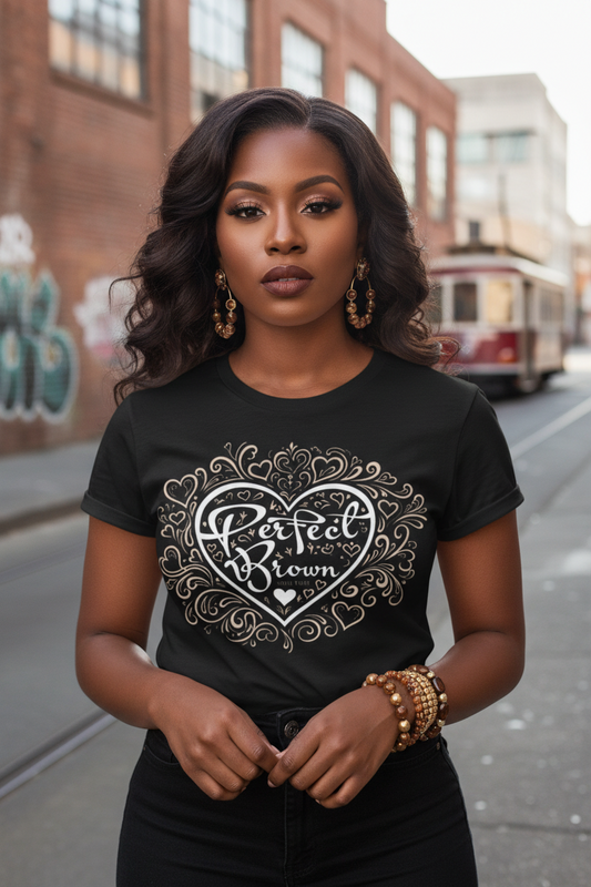 Perfect Brown in Bloom - Logo Graphic T-Shirt