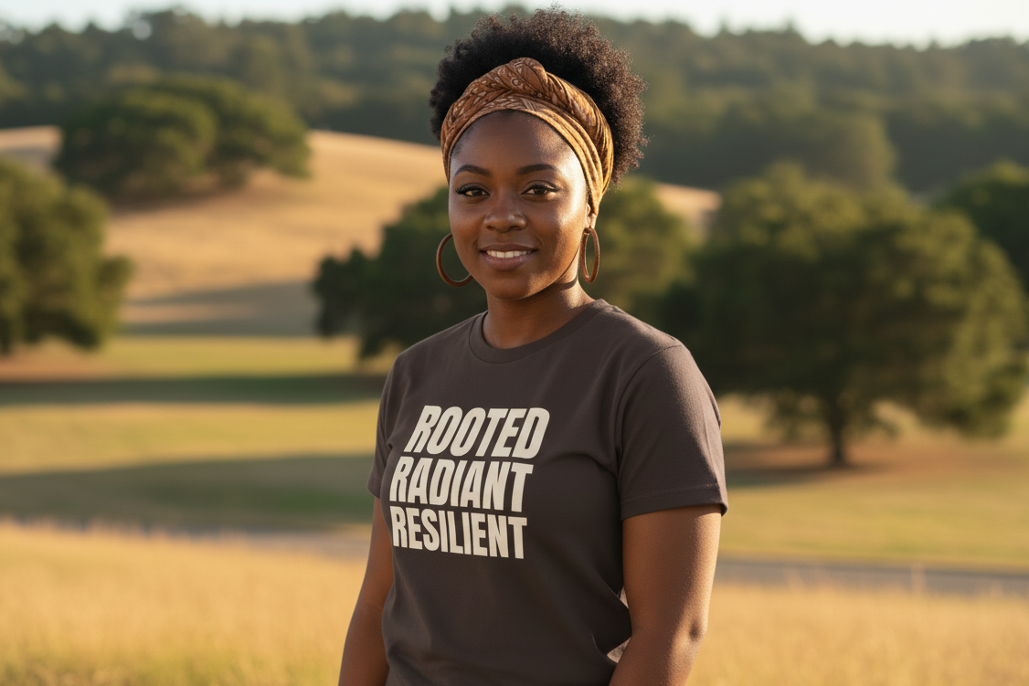 ROOTED RADIANT RESILIENT - Graphic T-Shirt
