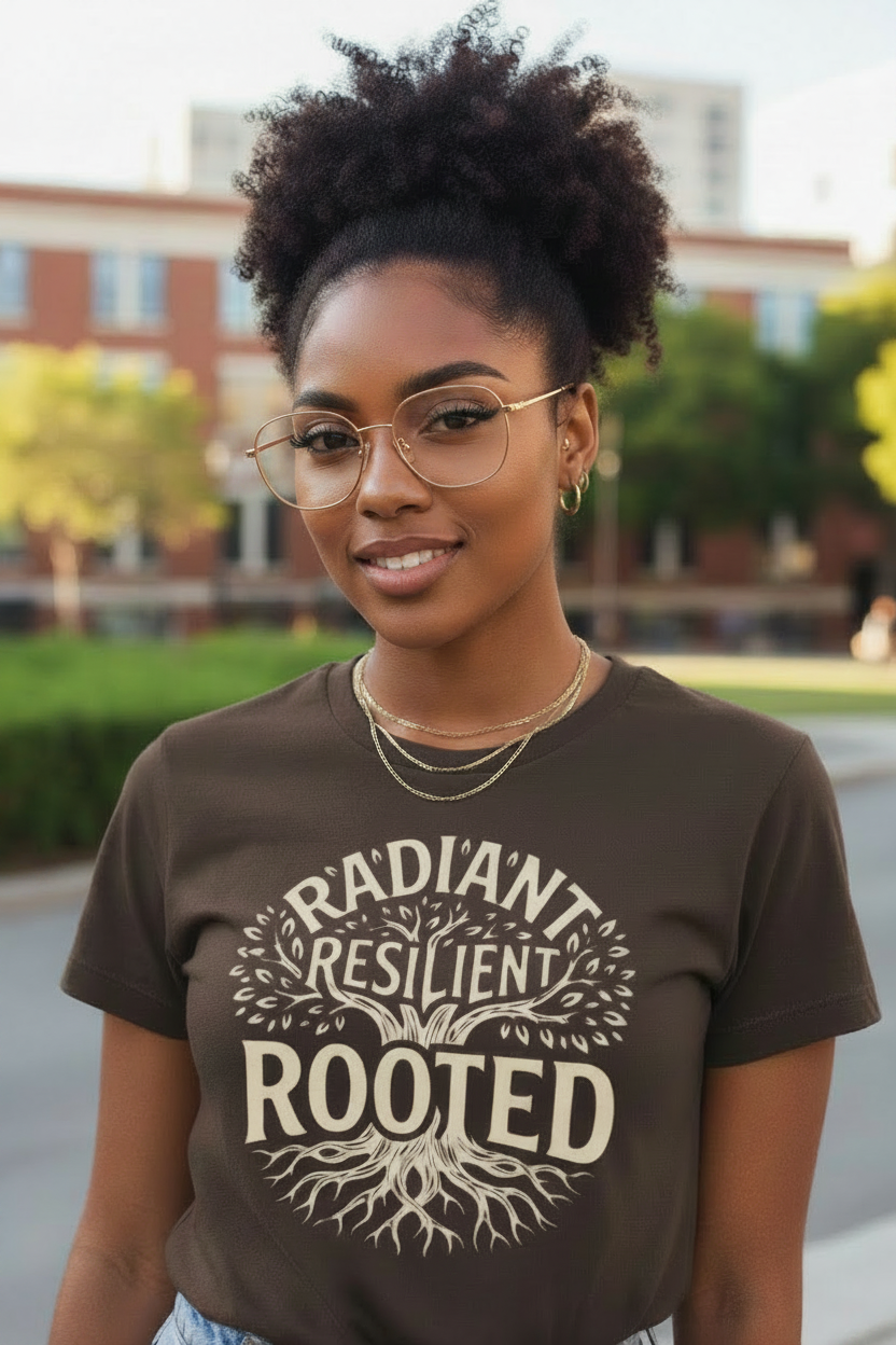 RADIANT RESILIENT ROOTED - Graphic T-Shirt