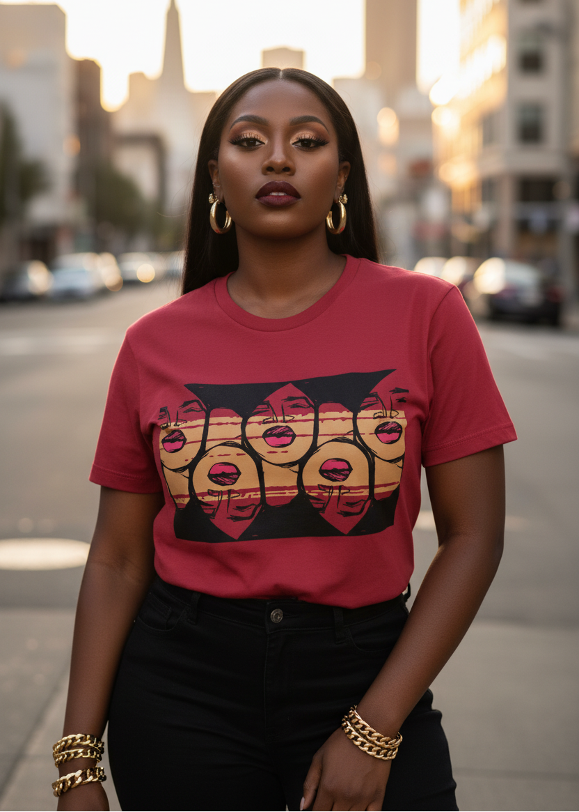 Reflections of Chocolate (Stripe) - Graphic T-Shirt