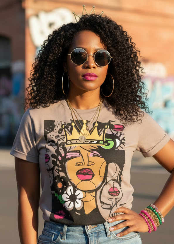 Crowned in Bloom - Graphic T-Shirt
