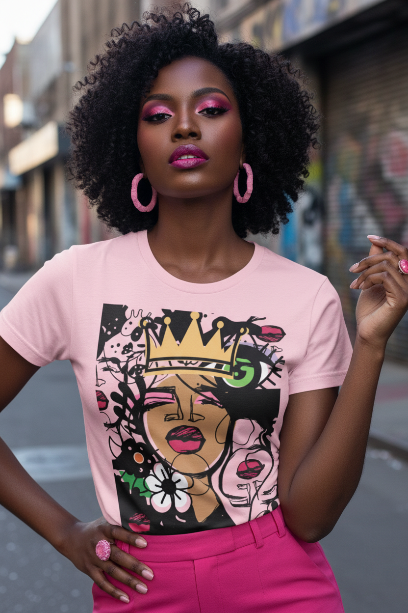 Crowned in Bloom - Graphic T-Shirt