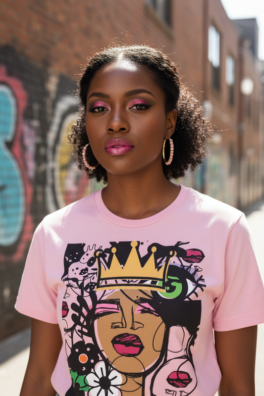 Crowned in Bloom - Graphic T-Shirt