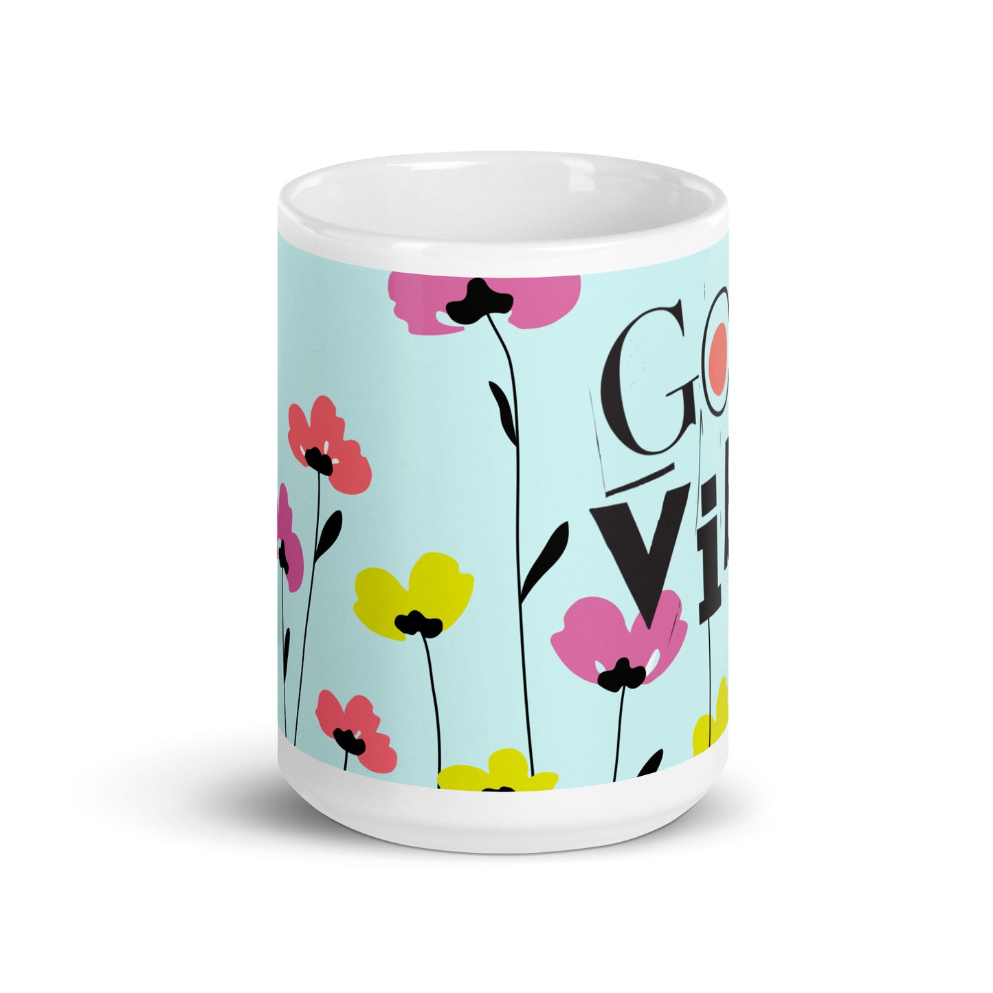 Good Vibes glossy mug