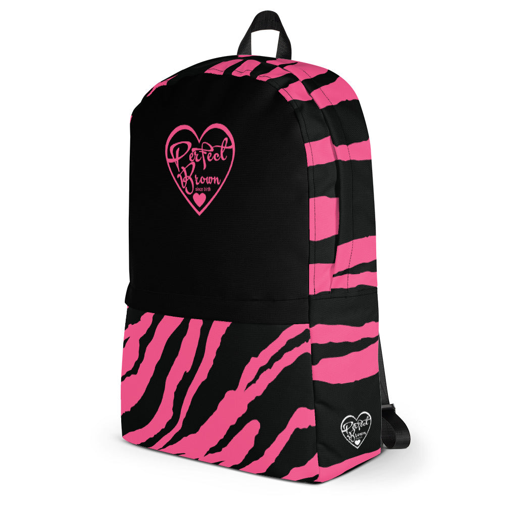 Perfect Brown Lil Logo (pink) Backpack