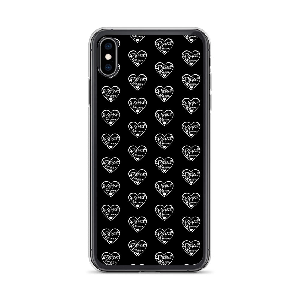 Perfect Brown Logo Infinity iPhone Case (Blk)