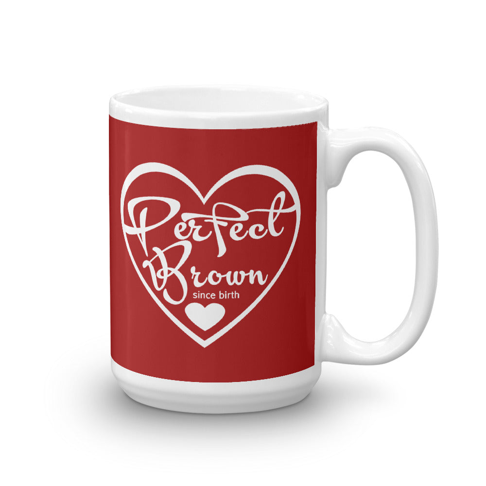 Perfect Brown Logo Mug (Red)