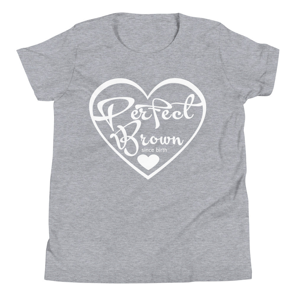 I am Perfect Brown (Logo) Girls T-Shirt