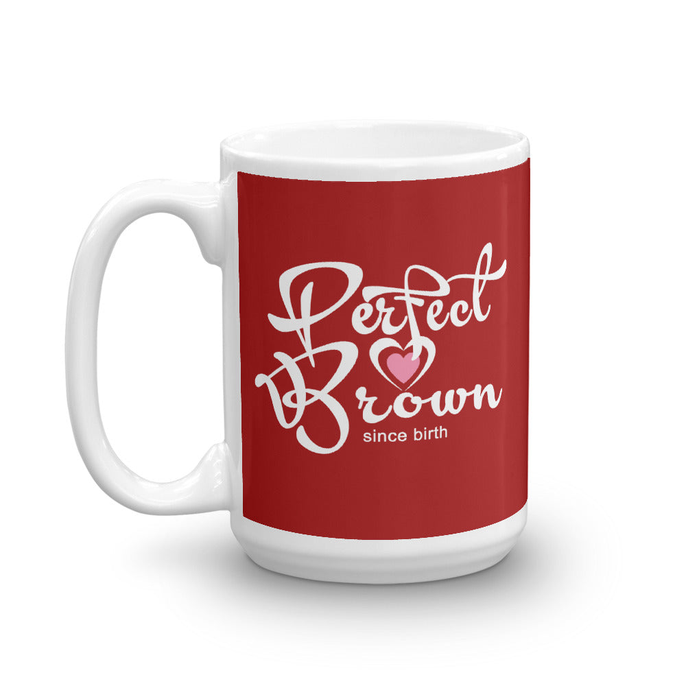 Perfect Brown Logo Mug (Red)