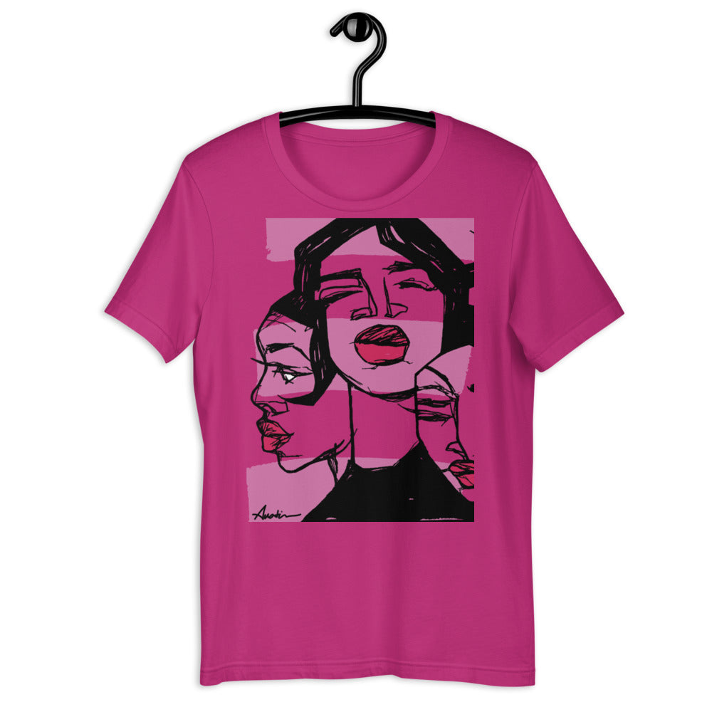 Sistas close-up (Pink) Adult T-Shirt