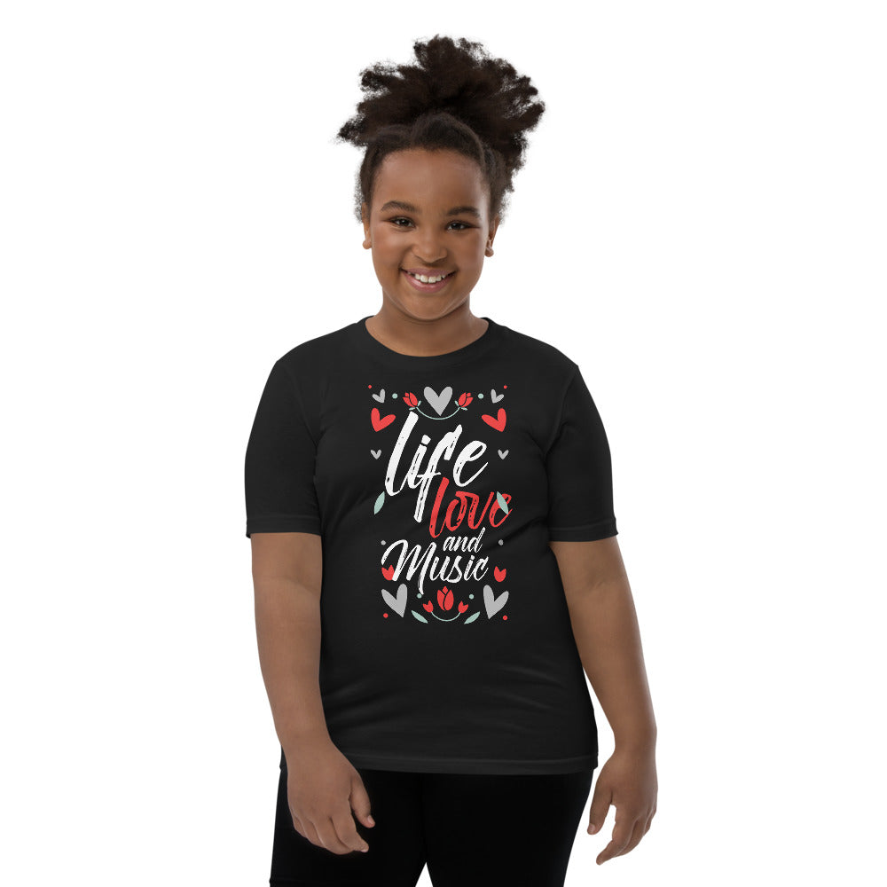 Life Love and Music Girl's T-Shirt